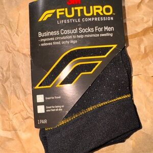 Futuro Men's Black Business Casual Socks